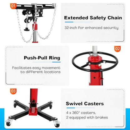 Transmission Jack (Red / 1100 LBS)