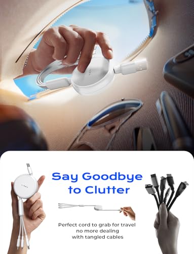 Multi Charging Cable (White / 3.7FT)