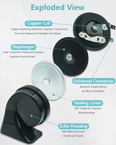 12V Loud Car Horn (Universal)