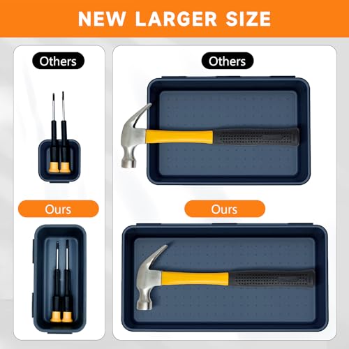 Tool Box Organizer Tray (Blue & Orange: 60 PCS)
