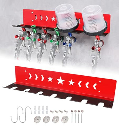 Paint Spray Gun Rack (red)
