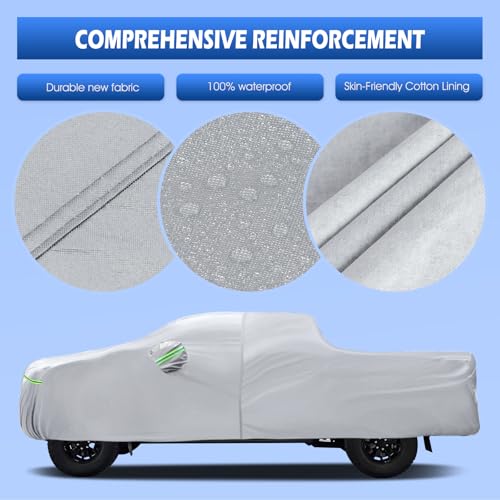 Truck Cover Waterproof All Weather Multi (Silver / Fit for Ram 1500 Short Bed)