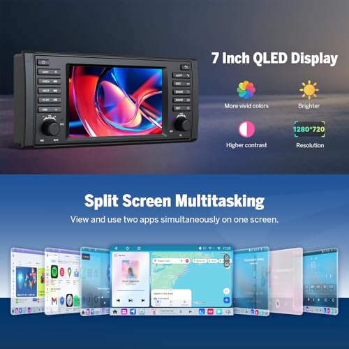 Head Unit 6+64GB Car Stereo for BMW 5 Series E39 1995 (E39 6+64GB)