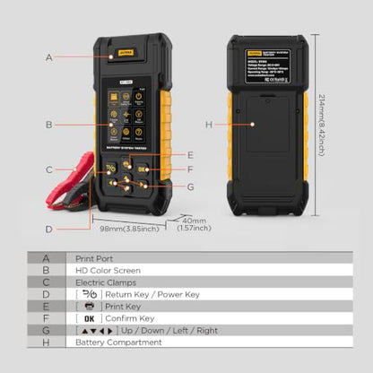 Car Battery Tester 12V 24V (BT960)
