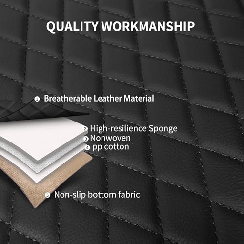Faux Leather Front Car Seat Covers (N1 Black / Front Seat)