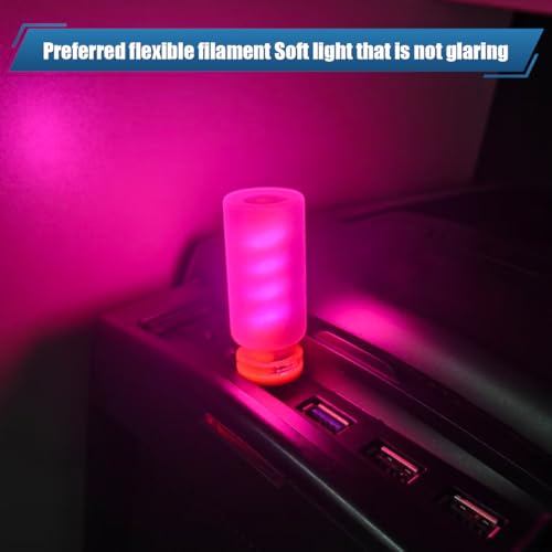 2PCS LED Car Interior Light (Pink)