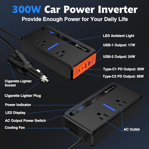 300W Car Power Inverter