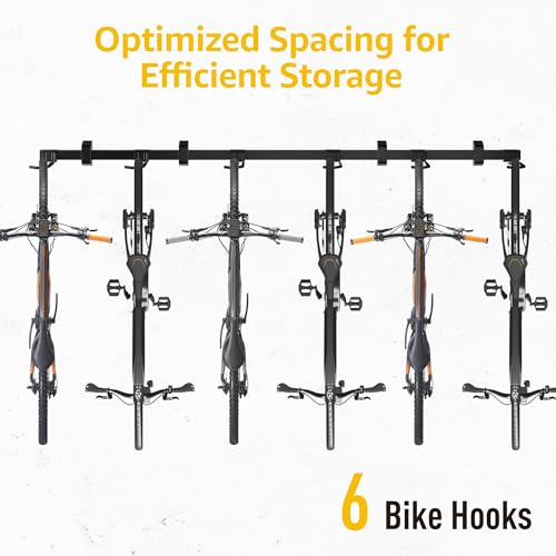 Enhanced Garage Bike Rack (6 Bike Racks)