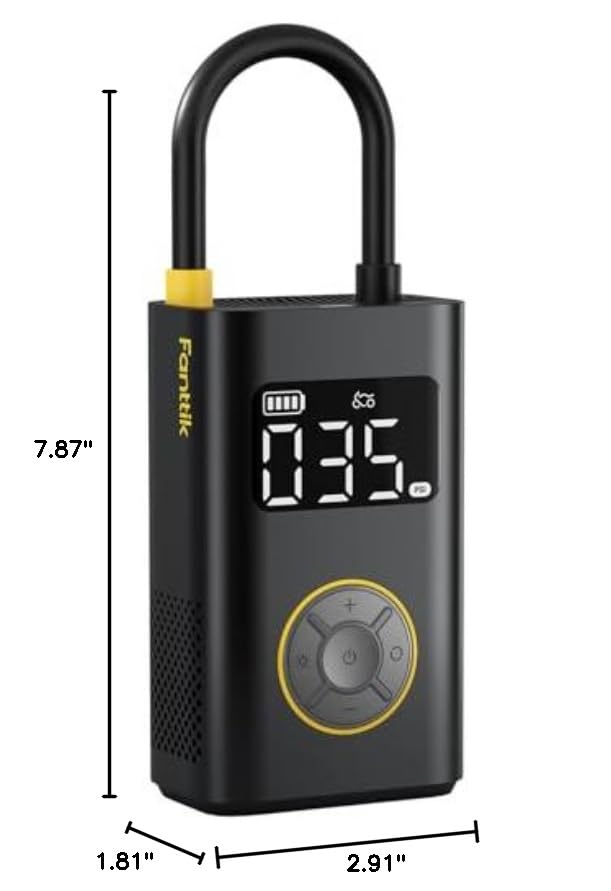 X9 Pro Portable Tire Inflator for Compact Car (Black)
