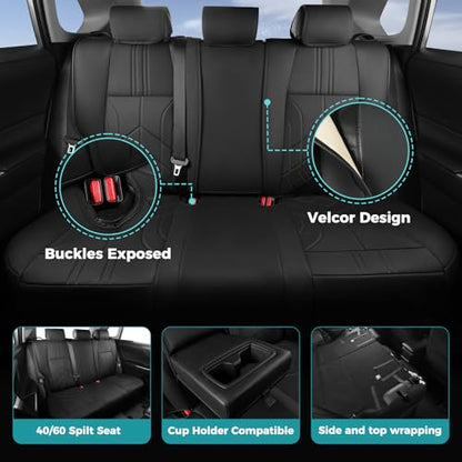 for Toyota RAV4 Seat Covers 2013 2014 2015 2016 2017 2018 RAV 4 XLE SE Limited Platinum Adventure (Black / 2013-2018 Limited/XLE/SE/Platinum/Adventure)