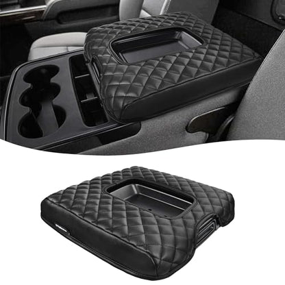 Center Console Cover for 2014 (Jump Seat, Silverado & Sierra 2014-2018 / Black Cushion)