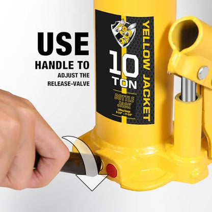 10 Ton Muti Directional Welded Bottle Jack (yellow / 10 ton muti-directional)