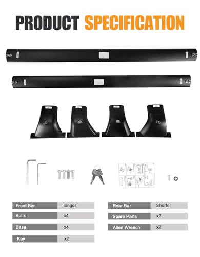 Roof Rack Cross Bars for Toyota Grand Highlander 2024 (Compatible with Toyota Grand Highlander 2024-2026)