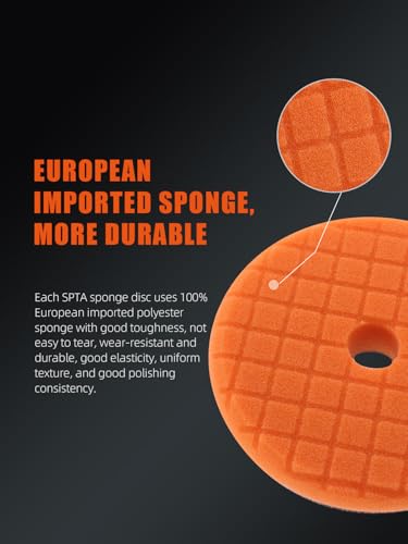 Pro Buffing Polishing Pads (6 Inch (150mm) / 3Pcs 6 Inch Buffing Sponge Pads)