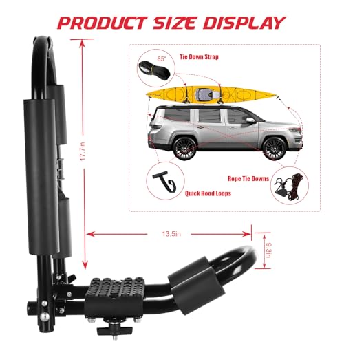 Premium Kayak Roof Rack (Folding - 2 Pair)