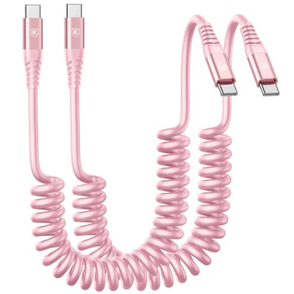 USB C to C Cable 3FT for Car (3FT / Pink)