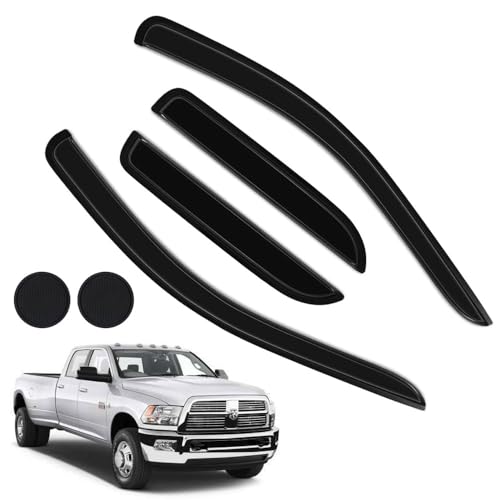 Rain Guards for Dodge Ram 1500 2002 (For Dodge Ram1500 2002-2008 -Quad Cab)