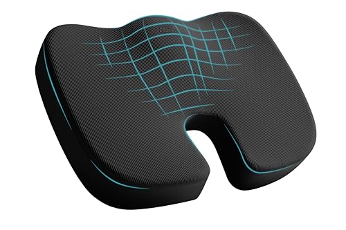 Memory Foam Seat Cushion (Black)