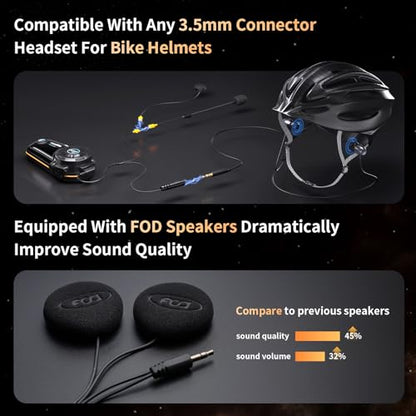 FX8 PRO Motorcycle Bluetooth Intercom (Single Pack)