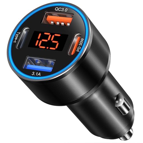 USB C Car Charger (1-Pack / Black)