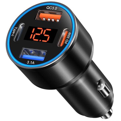 USB C Car Charger (1-Pack / Black)