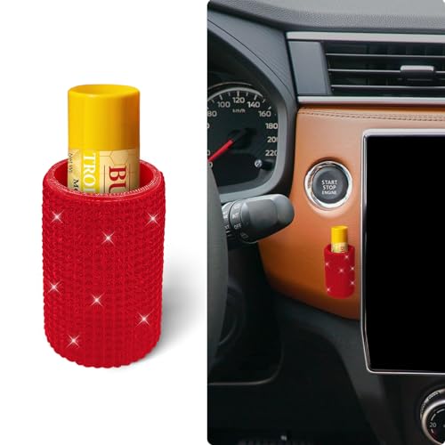 Upright Car Chapstick Holder (Red)