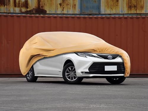 Heavy Duty Outdoor Car Cover Custom Fit for 2011 (Custom Fit Toyota Sienna / brown)