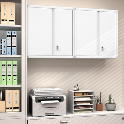 Metal Wall Cabinet (28"H / White)