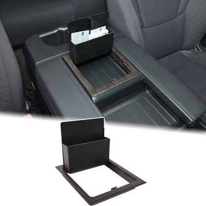 Car Armrest Hidden Storage Box for 2022 (Oak Grain Pattern)
