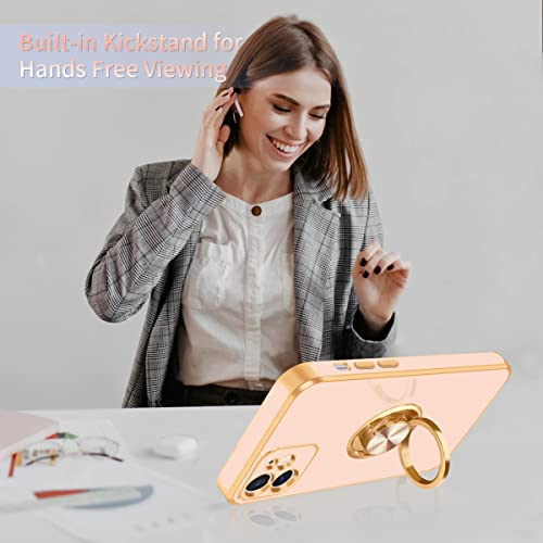 for iPhone 11 Case (For iPhone 11(6.1 inch,2019) / Rose Gold/Gold)