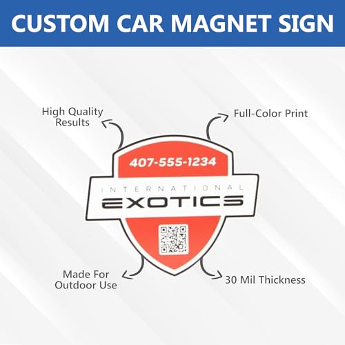 Custom Car Magnet Signs for Advertising and Promotion (Custom Size)