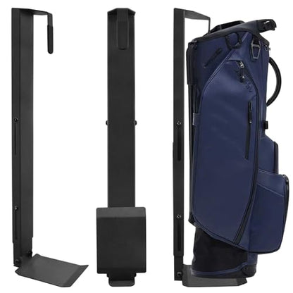 Wall Mount Golf Bag Storage Stand Organizer Rack for Garage Golf Bag Holder (black)