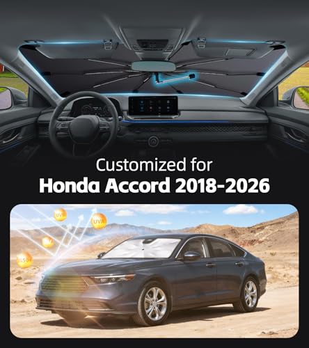 Windshield Sun Shade for Honda Accord 2018 (Fit for Honda Accord 2018-2026)