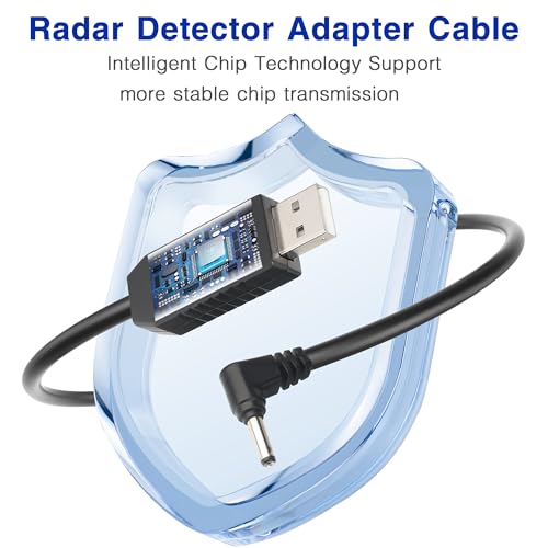 USB to DC3.5 Radar Detector Power Cord for Cobra Models (DC3.5-3.3FT)
