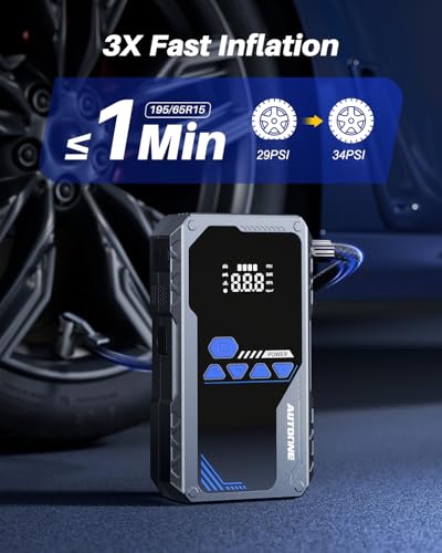 6000A Jump Starter with Air Compressor (With Inflator 6000A)