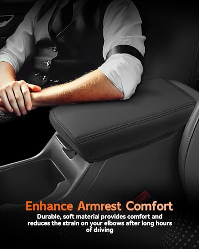for 2025 2026 Kia K4 Center Console Cover Armrest Box Cover for K4 (Kia K4 2025+ Thin Black Leather)