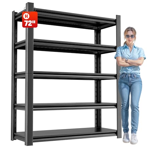 5 Tier Garage Shelving (24" D x48" W x72" H)