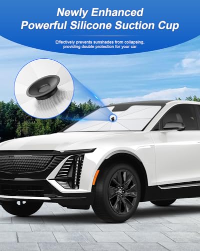 for 2026 Cadillac Lyriq Car Windshield Sun Shade Umbrella (2023-2026 Lyriq)