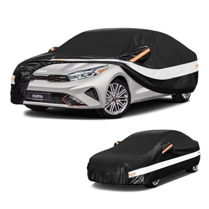 10 Layers Car Cover Custom Fit for Kia Forte (Black Gray / Custom Fit for Kia Forte)
