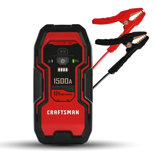 Portable Car Battery Jump Starter & Power Bank (1500 Amp)