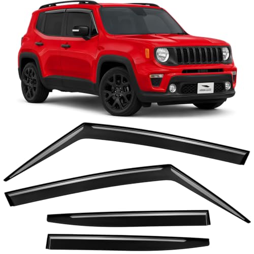 Tape on Extra Durable Rain Guards for Jeep Renegade 2015 (For Renegade 15-23)