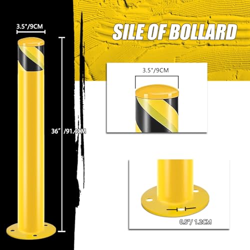 Safety Bollard Post (36"H*3.5"D)