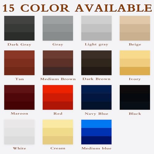Dark Gray Recoloring Balm Leather Vinyl Auto Dash Board Car Interior Seats Paint Furniture Dye Color Restorer Refinish Shoes Sofa Gloves Jacket Purse Bag Couch Stain Fade Scratches Peeling Repair Kit (Dark Gray)