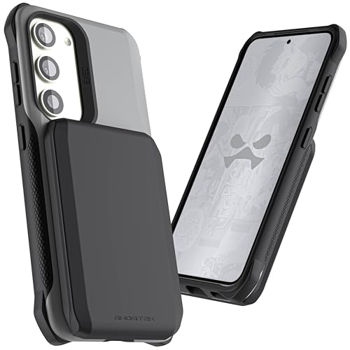 EXEC Wallet Galaxy S23 Case with Detachable Magnetic Credit Card Holder Supports Wireless Charging Premium Shockproof Protective Phone Cover Designed for 2023 Samsung Galaxy S23 (Galaxy S23 / Gray)