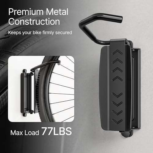 Bike Wall Mount for Garage (2 PACK)