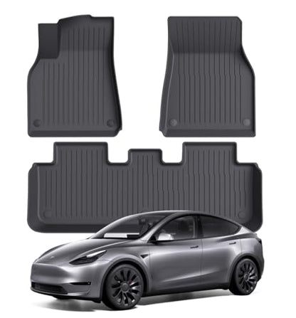 Floor Mats Fits for Tesla Model Y 5 (3 PCS for Tesla Model Y 5-Seat 2020-2024)
