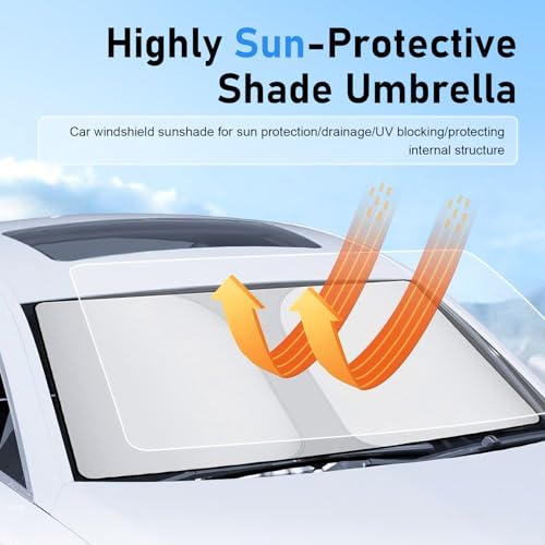 Car Windshield Sun Shade Umbrell (1 PC / Silver #2)