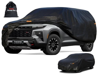 7 Layers Waterproof SUV Car Cover for Chevrolet Traverse 2009 (PE-Black / Custom Fit Chevrolet Traverse)