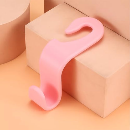 4 Pack Car Seat Headrest Hooks for Vehicle Seats (Pink)