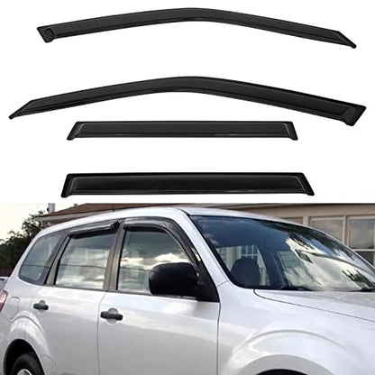 4pcs Window Visors Rain Guards for 2009 (2009-2013 Forester)